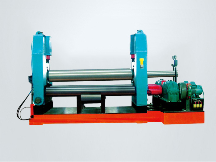 w11 double main motor-driven three roller coiling machine